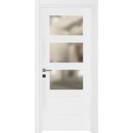Porte vitrée PRESTIGE en finition blanc