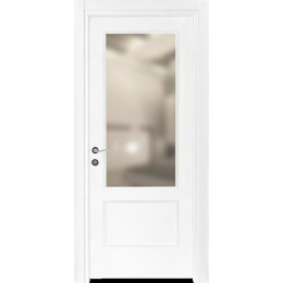 Bloc-porte porte d'intérieure GOLD en finition laque blanc mat